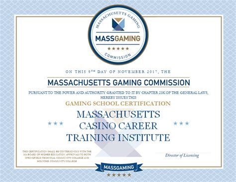 casino gaming certificate programs.